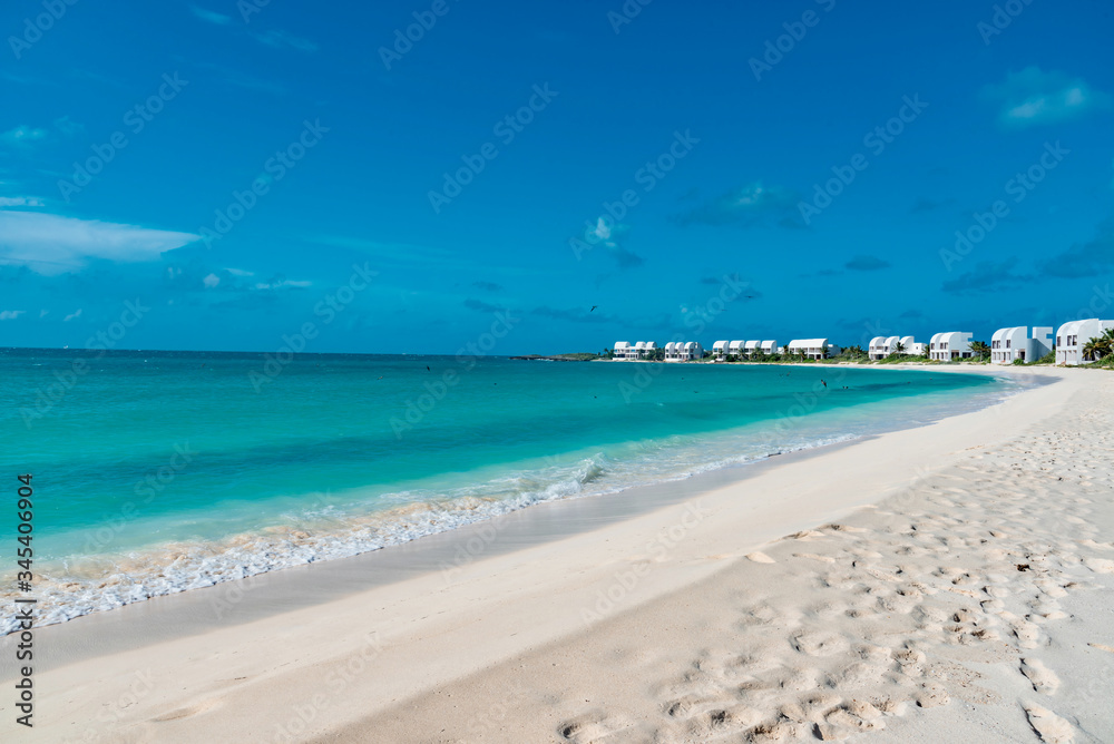 Obraz premium tropical panorama island of Anguilla Caribbean sea