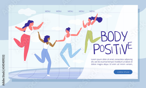 Diverse Woman Have Fun on Trampoline Landing Page