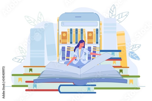 Library Application to Read Book Online via Phone