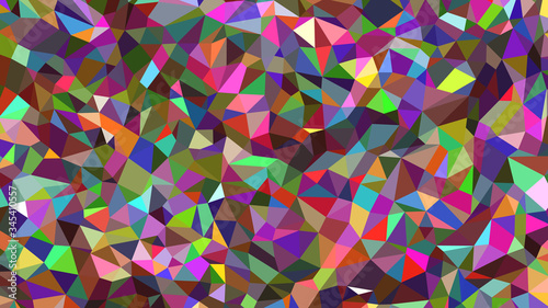 Abstract polygonal background. Geometric vector illustration. Colorful 3D wallpaper.