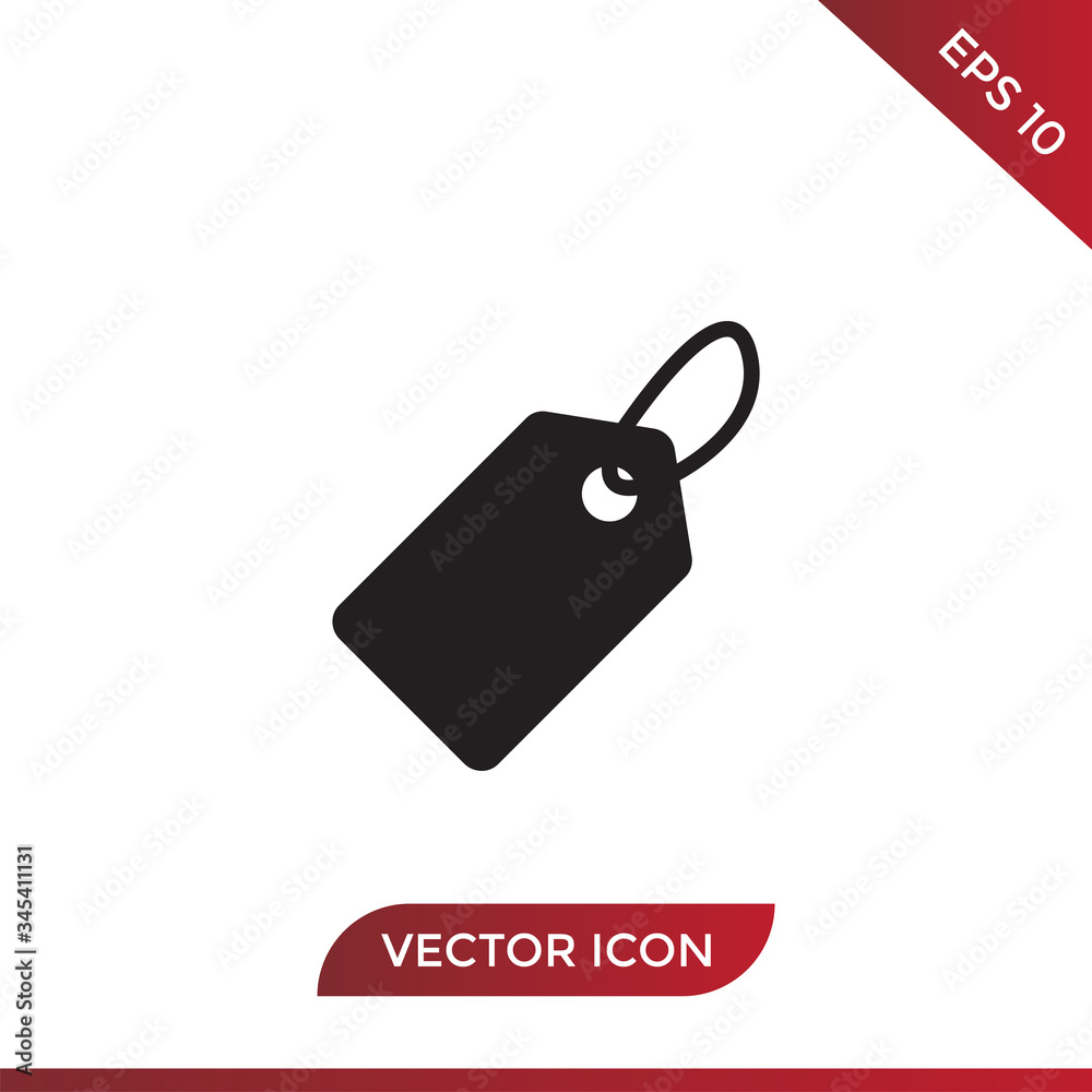 Fototapeta premium Price tag vector icon in modern design style for web site and mobile app
