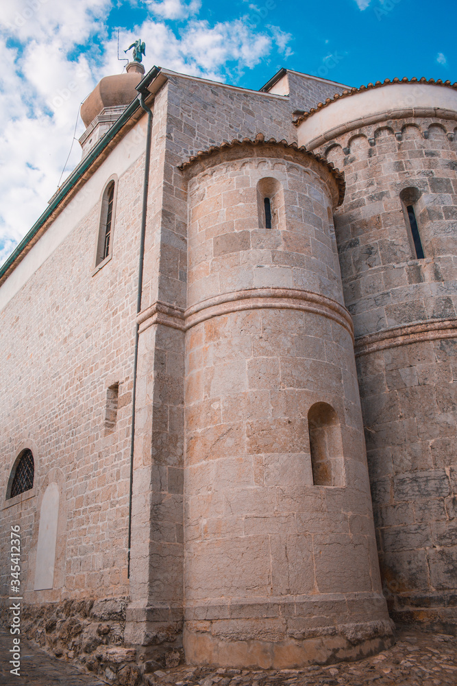 Cathedral of the Assumption of the Blessed Virgin Mary in Krk town on the island Krk, Croatia Cathedral of the Assumption of the Blessed Virgin Mary in Krk town on the island Krk, Croatia