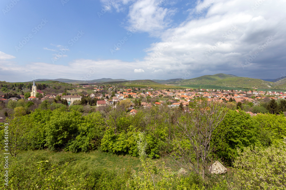 View of the village Cserepfalu in the Bukk mountains