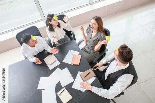 Team of business people pla...