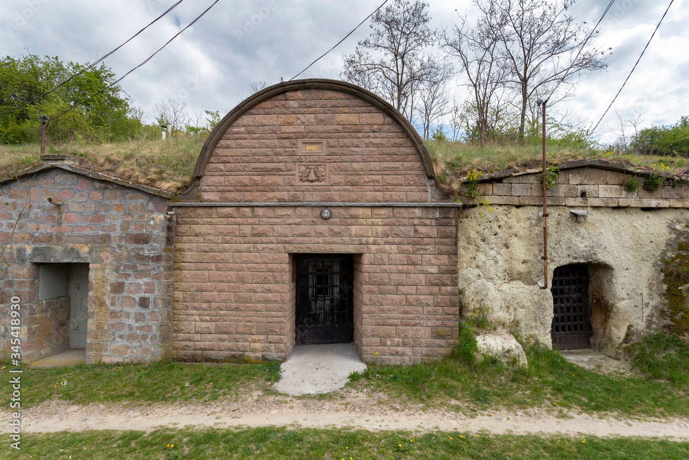 Wine cellars in Cserepfalu, Hungary Wine cellars in Cserepfalu, Hungary