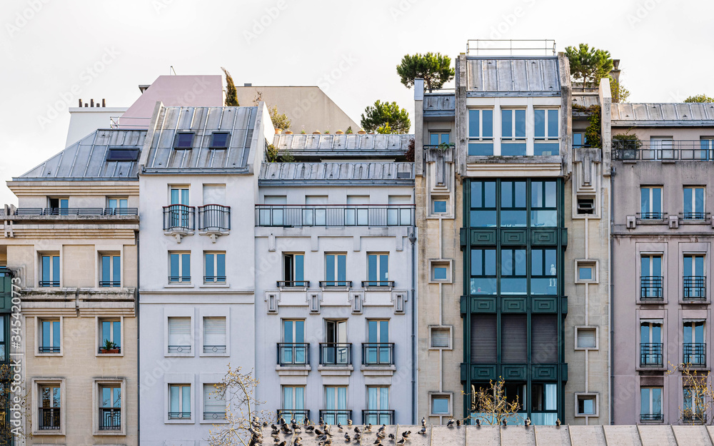 facade of a building in paris