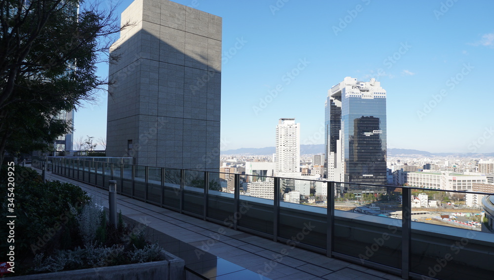 Naklejka premium 大阪の街並み