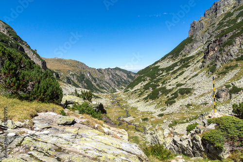 Landscape from hiking trail for Malyovitsa peak, Rila Mountain