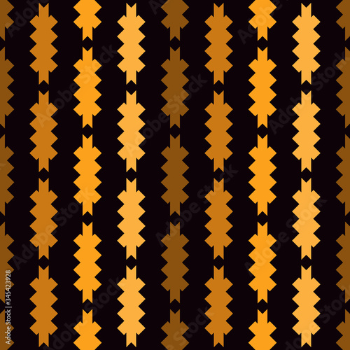 Arrow fletching seamless pattern. Ethnic, tribal print. Eclectic ornament. Repeated geometric shapes background