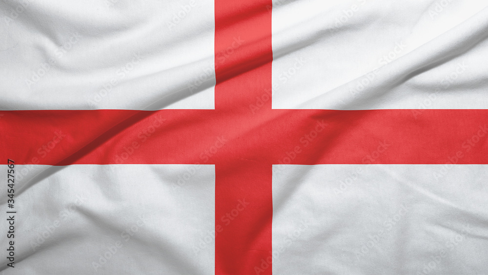 England flag with fabric texture England flag with fabric texture