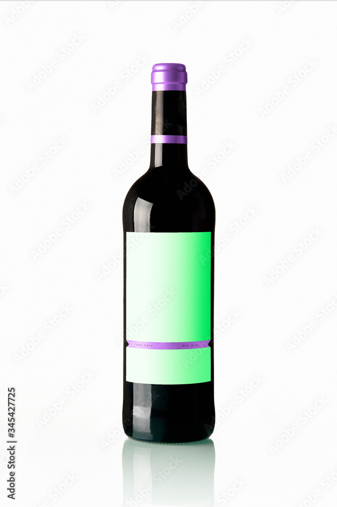 Red Wine Bottle white White Label Red Wine Bottle white White Label