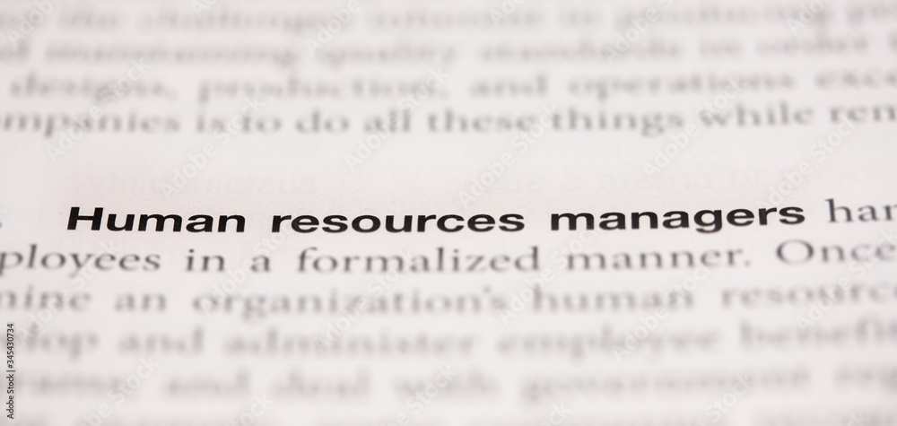 Obraz premium Human Resources Manager in a Book