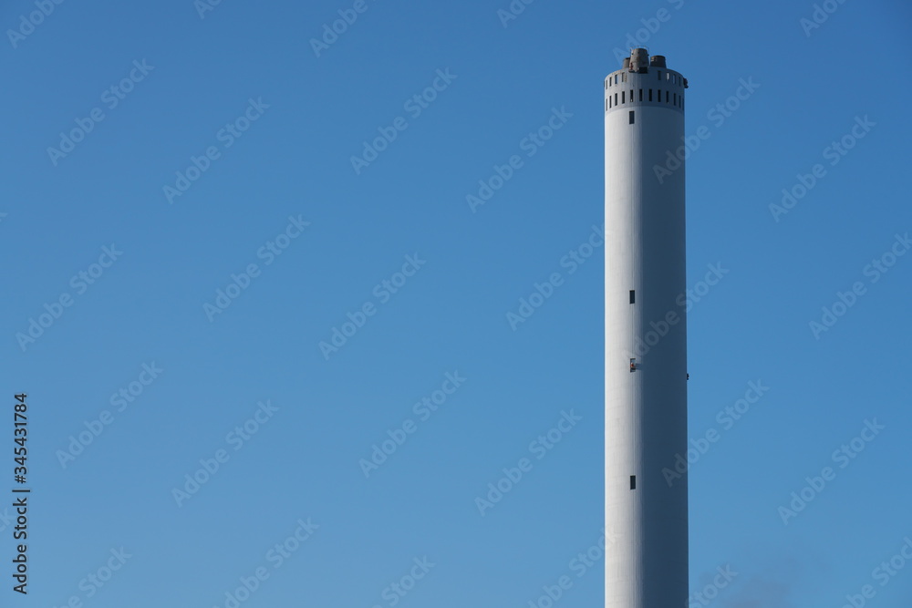 Tokyo,Japan-April 14, 2020: Chimney of Tama City General Welfare Center in Tokyo
Tokyo,Japan-April 14, 2020: Chimney of Tama City General Welfare Center in Tokyo