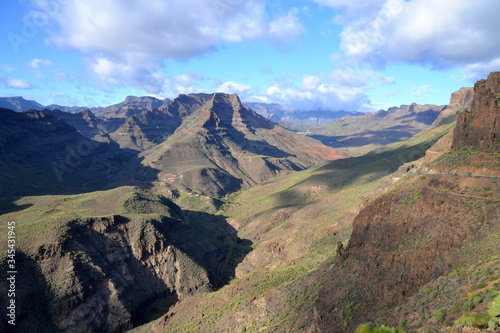 mountain landscape in the mountains, gran canaria, spain, nature, view © mauritius2
