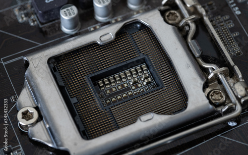 The processor is a small chip that resides in computers and other electronic devices 