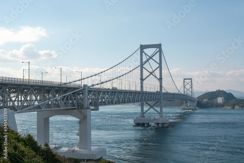 Onaruto bridge on a sunny day in Japan