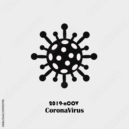 Vector illustration of coronavirus and public health risk disease and flu outbreak. Medical concept of a pandemic with dangerous cells.