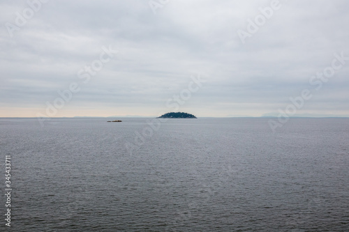 island on the ocean at Whytecliff Park in West Vancouver, BC Canada
