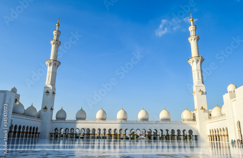 White Marble Sheikh Zayed Grand Mosque, Abu Dhabi UAE , United Arab Emirates
