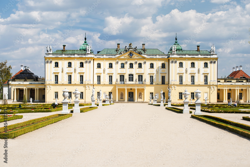 Gothic-Renaissance Branicki Palace in Bialystok called Versailles of Podlasie, Poland