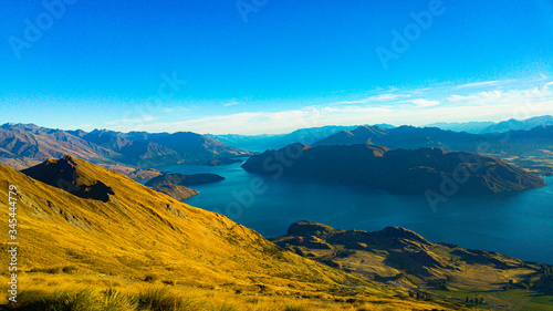 Sunrise over lake Wanaka, New Zealand
