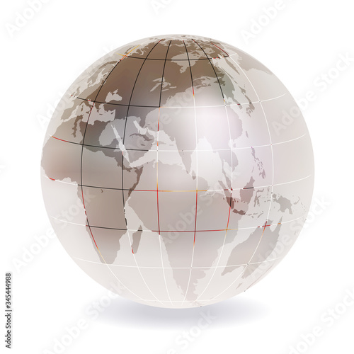 地球　世界　地図　アイコン