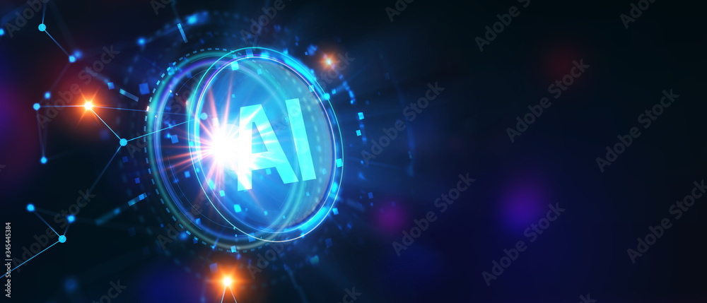 Obraz premium AI Learning and Artificial Intelligence Concept. Business, modern technology, internet and networking concept.