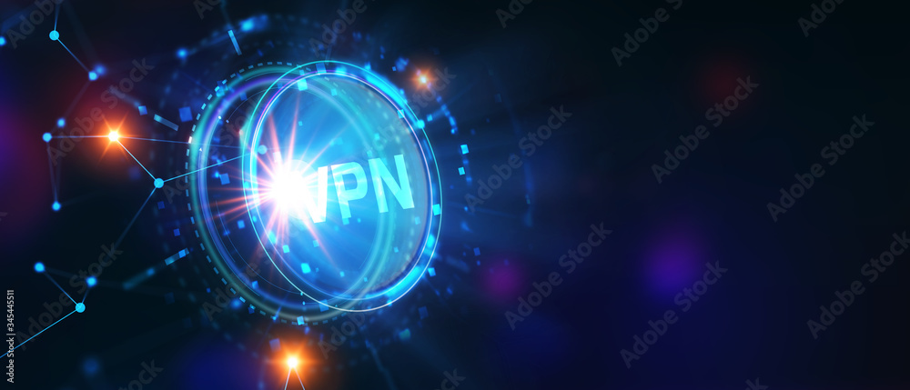 Fototapeta premium Business, Technology, Internet and network concept. VPN network security internet privacy encryption concept.