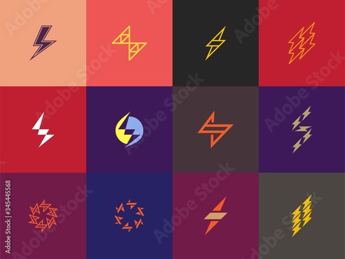 set of Premium Flash Logo