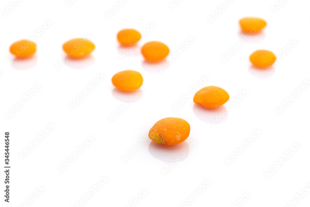 Cereal lentil organic seeds background. Pile healthy red raw lentils nutrition food. Healthy vegetarian superfood concept with antioxidant, omega-3, protein, mineral nutrients. Cereal lentil organic seeds background. Pile healthy red raw lentils nutrition food. Healthy vegetarian superfood concept with antioxidant, omega-3, protein, mineral nutrients.