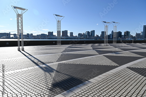 ２０２０年の東京の風景　２月の晴海客船ターミナルの風景