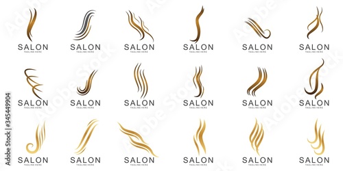 Set of Hair logo design