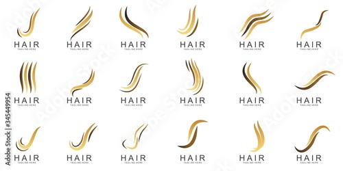 Set of Hair logo design