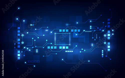 abstract circuit networking blockchain concept background