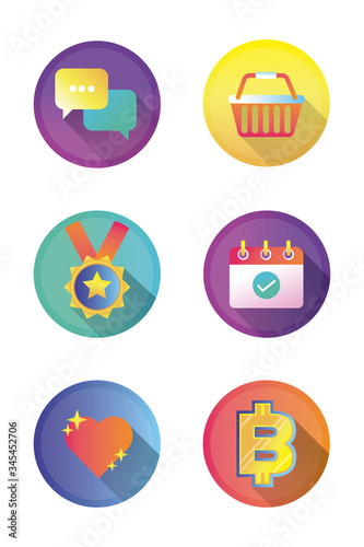 bundle of miscellaneous set icons