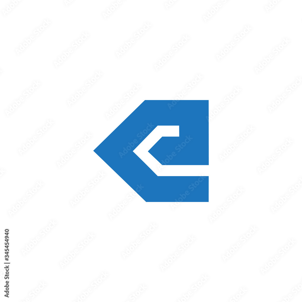 abstract letter ke simple geometric logo vector abstract letter ke simple geometric logo vector
