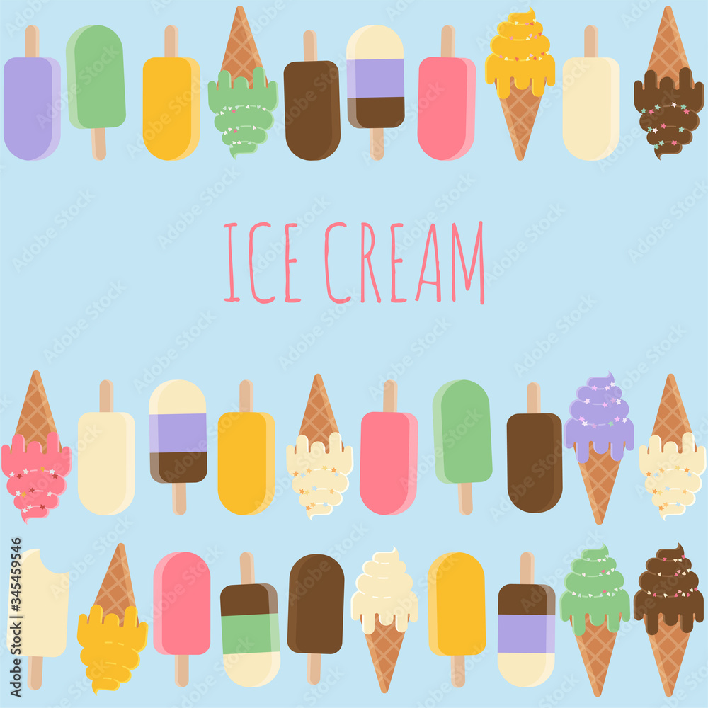 Ice Cream. Holiday, summer, dessert