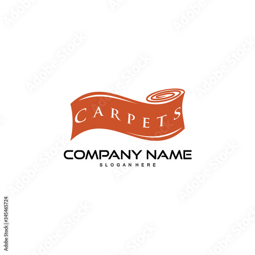 carpet logo design vector