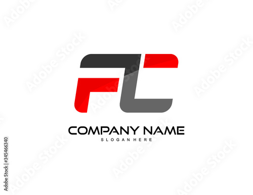 FC letter logo vector