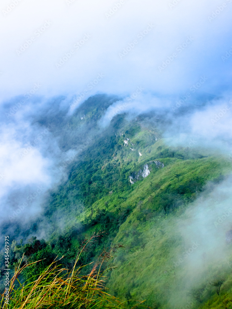 fog over mountain fog over mountain