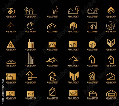 Set of Real estate logo design