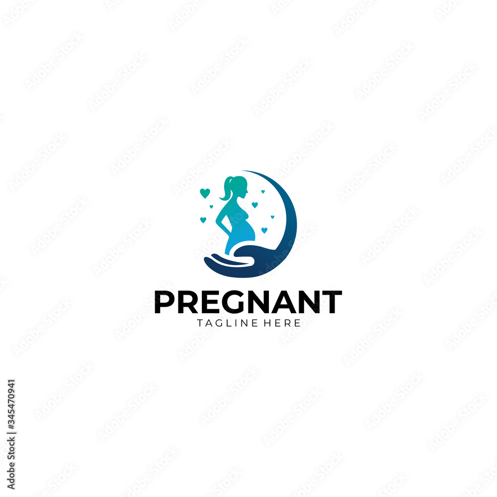 pregnant logo icon vector isolated pregnant logo icon vector isolated