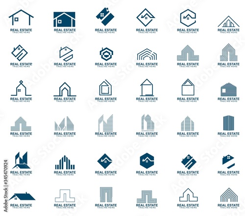 Set of Real estate logo design