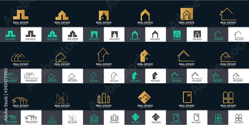 Set of Real estate logo design
