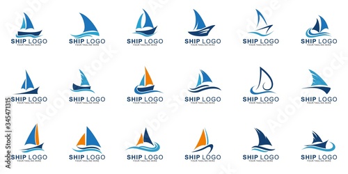 Set of Premium Ship logo