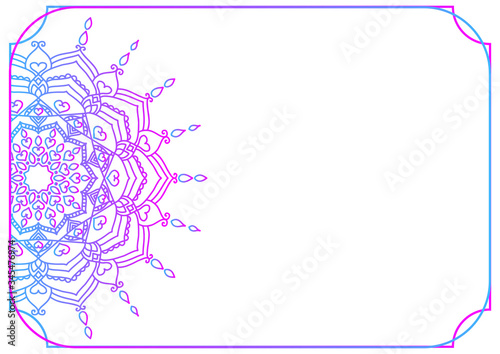マンダラ　フレーム　カード　mandala frame card