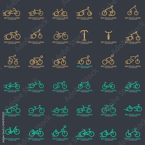 Set of Bicycle logo design