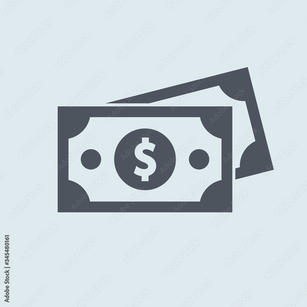 dollar bill icon. Vector flat simple symbol dollar bill icon. Vector flat simple symbol