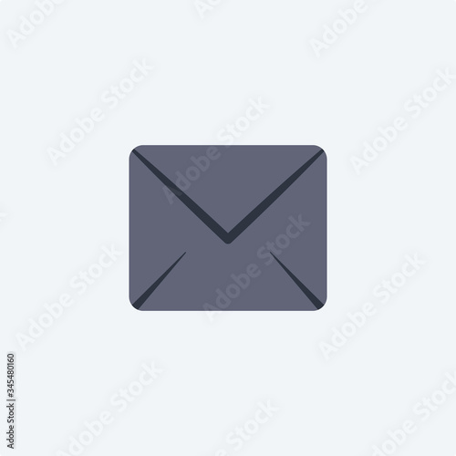 Free Download message icon in flat style on white background - GFXLoad