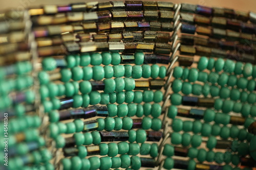 glass bead bowl from Kenya photo